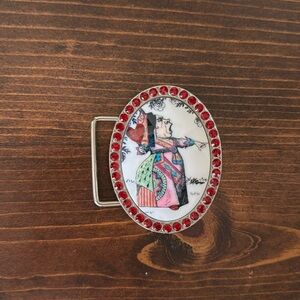 Tarina Tarantino Queen Alice belt buckle